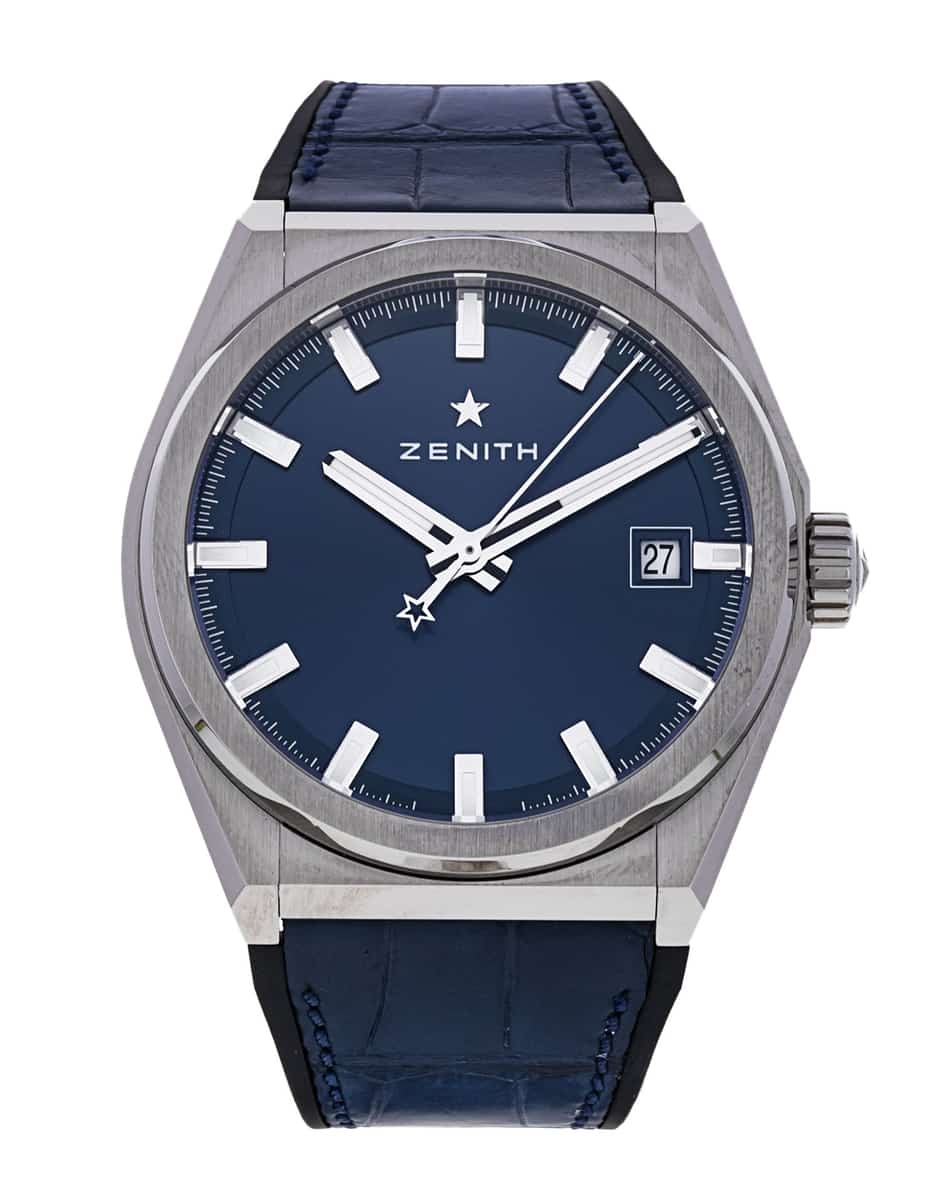 Zenith Defy - Blue Baton Dial & Leather Strap Zenith Defy - Blue Baton Dial & Leather Strap